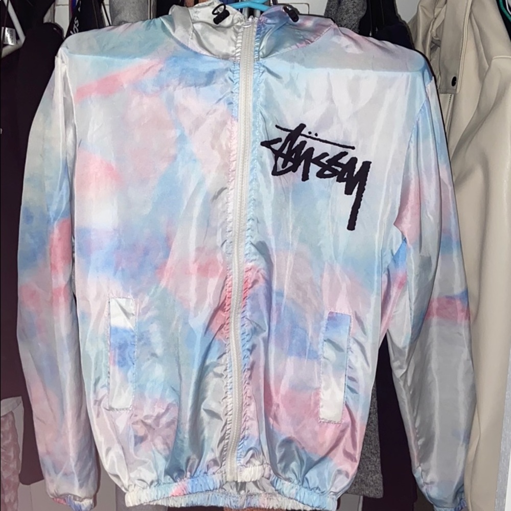 STUSSY Tie-Dye Windbreaker